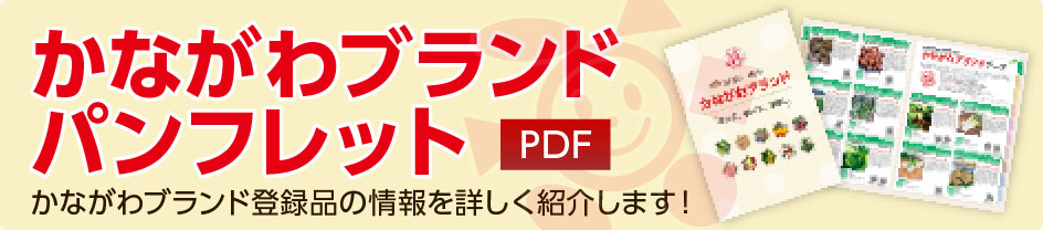 かながわブランドパンフレット（PDF）　かながわブランド登録品の情報を詳しく紹介します！