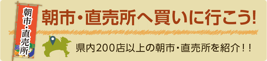 朝市直売所に行こう！県内200店以上の朝市・直売所を紹介！！